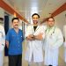 De izquierda a derecha, el Dr. Hernán Rodríguez Montani, el Dr. Diego Iglesias Riera, el Dr. Carlos Rodríguez Franco, jefe del servicio,  el Dr. Urbicio Pérez González y el Dr. Álvaro Ruiz Granados.