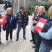 Un grupo de miembros de la asociación, ahora constituida, en una imagen de la entrega de firmas ante el Consell para exigir medidas urgentes por el agua en Ibiza, en 2024.