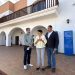 Rueda de prensa del PSOE en la Escuela de Turismo.