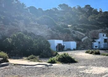 Imagen tomada esta mañana durante la inspección de los agentes