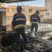 Agentes de la Policía Científica en una de las viviendas más afectadas por la explosión de gas analizan el terreno. La investigación concluyó que la explosión se produjo por el mal sellado de uno de los conductos de gas reemplazados. Foto: Policía Nacional