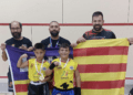En la imagen, en la parte inferior derecha, Matías Fernández junto a los seleccionadores baleares y su director general.