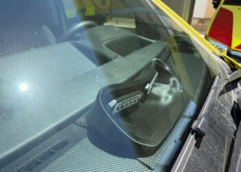 Efectos del calor en las ambulancias de Ibiza.