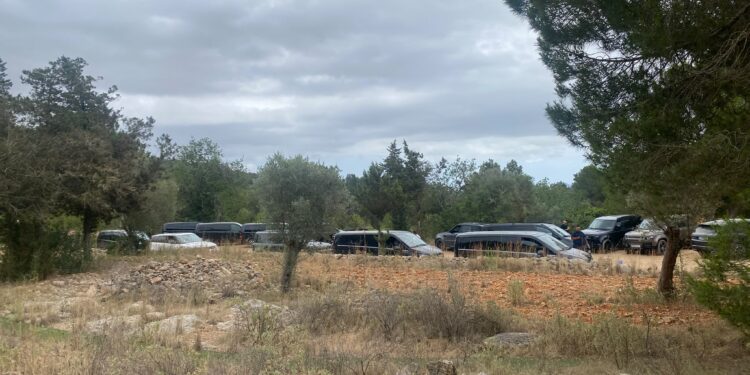 La fiesta, que contaba incluso con servicio lanzadera, se ha celebrado este martes con un gran dispositivo logístico. Foto: Ayto. Sant Antoni
