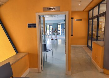 Gimnasio de la Llar Eivissa, una de las zonas donde no ha habido aire acondicionado. Fotos Noudiari.es