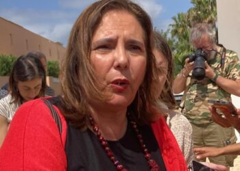 La consellera de Salud, Manuela García Romero, en Sant Jordi. Foto: Noudiari