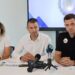 La concejala de Seguridad, Neus Mateu, el alcalde de Sant Antoni, Marcos Serra, y el jefe de la Policía Local, Tomàs Monzó. Foto: Ayto. Sant Antoni