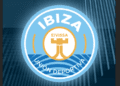 Sobre estas líneas, el escudo de la UD Ibiza hasta la temporada 2025/2026.
