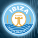 Sobre estas líneas, el escudo de la UD Ibiza hasta la temporada 2025/2026.