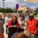 La consellera ha sido recibida en las puertas del centro de salud de Sant Jordi por trabajadoras y trabajadores de GSAIB: técnicos de ambulancias de Ibiza.
