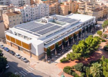 Una recreación estimativa de un posible aspecto del futuro mercado Ciutat d’Eivissa. Esta imagen no tiene por qué corresponderse con el resultado del proyecto final, ya que aún se trata de un anteproyecto que inicia su fase de exposición pública, y por tanto está sujeto a modificaciones y mejoras, advierte el Ayuntamiento.