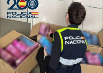 Productos inmovilizados en la operación de investigación de clínicas estéticas.