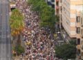 Manifestantes ayer por Palma en una imagen de los organizadores. MENYS TURISME MÉS VIDA
@menysturisme