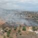 Imagen de la zona afectada por el incendio, compartida por la Conselleria de Medio Natural este mediodía en X.