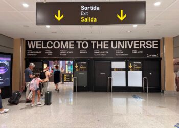 Puerta de llegadas del aeropuerto de Ibiza en una imagen reciente. Foto L. F. A.
