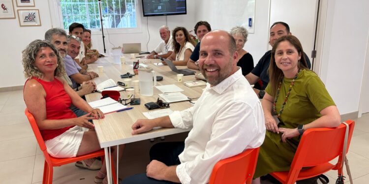 Imagen de la reunión de la Comisión Ejecutiva en la tarde de este jueves, 7 de julio. Foto: PSOE