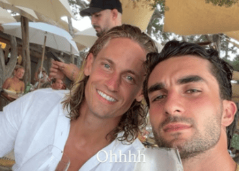 Marcos Llorente y Ferran Torres, en es Jondal, Ibiza, disfrutando de sus vacaciones en Ibiza