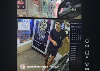 Captura de imagen del individuo que perpetró el robo en la madrugada de ayer. Imagen: Video Anymaladas