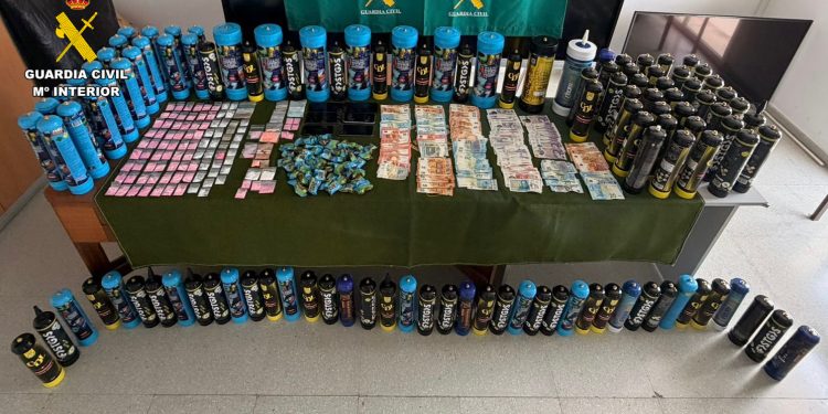 Gran cantidad de droga de todo tipo intervenida por la Guardia Civil en Sant Antoni.