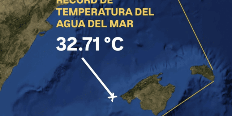 La boya de Dragonera ha captado la que puede ser la temperatura más alta jamás registrada en aguas españolas. Meteo de les Illes