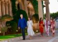 Imagen de la famillia real en Marivent anoche. Imágenes de Casa Real