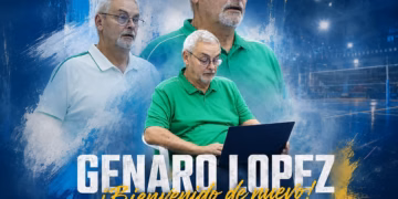 Imagen del anuncio del fichaje de López como nuevo entrenador, anunciada por por el club.