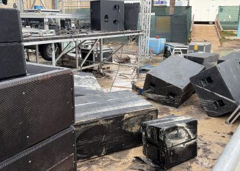 Imagen captada junto al escenario