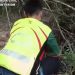 Inspección de un pozo por parte de la Guardia Civil.