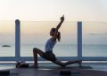 Sesion de yoga al amanecer en The Site con Verónica Blume.