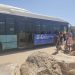 Autobús a una playa de Ibiza.
