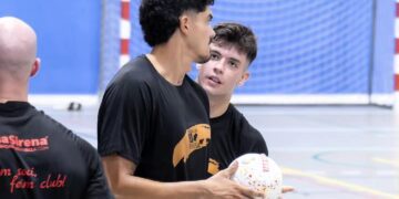 Imagen de una sesión de entrenamiento de pretemporada del equipo ibicenco