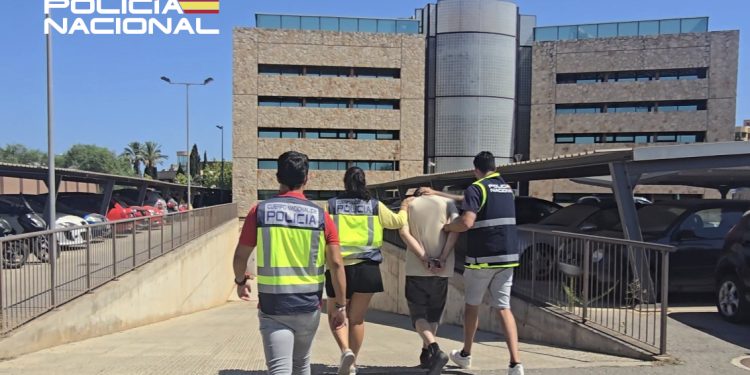 Imagen del detenido facilitada por la Policía Nacional de Ibiza.