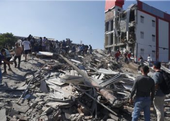 Una imagen del terremoto compartida por la agencia EFE.