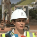 Isabel Rodríguez durante su visita a Ibiza para hablar de vivienda.