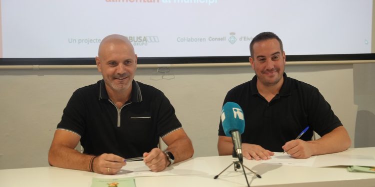 El regidor de Medio Ambiente y Limpieza, Jordi Grivé, junto a Vicente Bufí, vicepresidente del Grupo Herbusa.