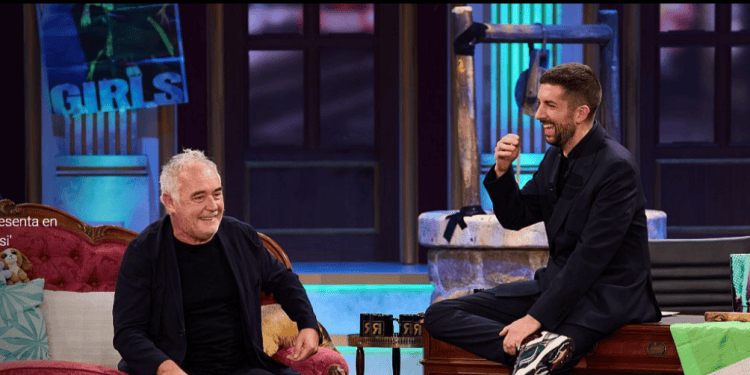 Ferran Adrià en La Revuelta con Broncano en una imagen de TVE.