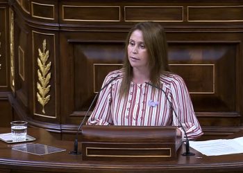 Milena Herrera, diputada ibicenca, en el Congreso.