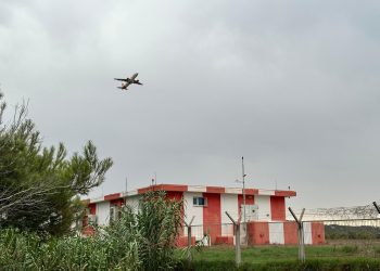 Aeropuerto de Ibiza desde el Torrent de sa Font. Foto Noudiari.es