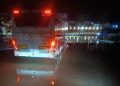 Imagen remitida por el PSOE en Ibiza de la estación de bus de Platja d'en Bossa durante la dana 'Adam'.