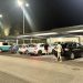 Aparcamiento de supermercado en el que anoche no funcionaron los mandos a distancia de apertura de los coches. Foto Noudiari.es