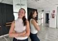 Laia Gabaldón Caballo en la sala de ensayo de baile en la segunda planta del C19.
