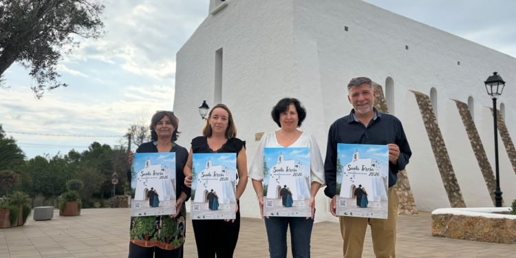 Imagen de presentación del cartel de fiestas de Santa Teresa en es Cubells. Imagen: Ayto. Sant Josep